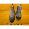 BOTTINE CHELSEA EN DAIM GRIS PATINE SEMELLE CUIR GOMME 18187-G76