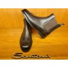 BOTTINE CHELSEA EN CUIR GRAINE PATINE MARRON SEMELLE CUIR GOMME 18187-T50