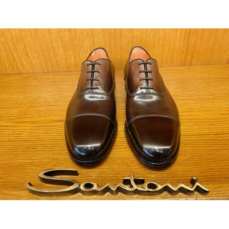 RICHELIEU EN CUIR PATINE MARRON COUSU GOODYEAR 17756-T50