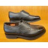 DERBY FACON BROGUE EN CUIR GRAINE NOIR 15761-N01