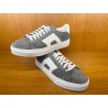 SNEAKERS DOUBLE BUCKLE EN LAINE GRISE 21922-G27