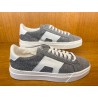SNEAKERS DOUBLE BUCKLE EN LAINE GRISE 21922-G27