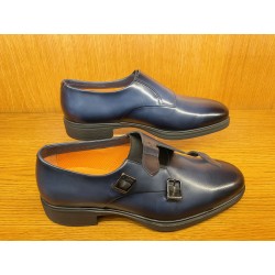 DOUBLE BOUCLE EASY EN CUIR BLEU