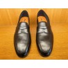MOCASSIN CARLO EN CUIR NOIR SEMELLE GOODYEAR FLEXIBLE 18837-N01