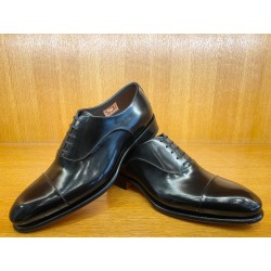 RICHELIEU EN CUIR PATINE NOIR 12621-N01