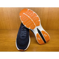 SNEAKER BOUNCE EN DAIM ET CUIR BLEU 22070-U60