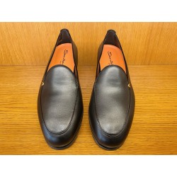 MOCASSIN EN CUIR FOULONNE NOIR 19088-N01