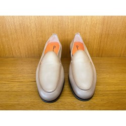 MOCASSIN EN CUIR FOULONNE BEIGE 19088-P10