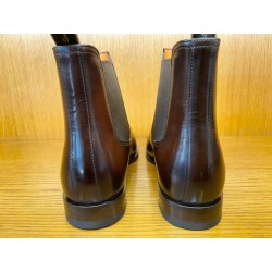 BOTTINE CHELSEA EN CUIR MARRON 19113-T50